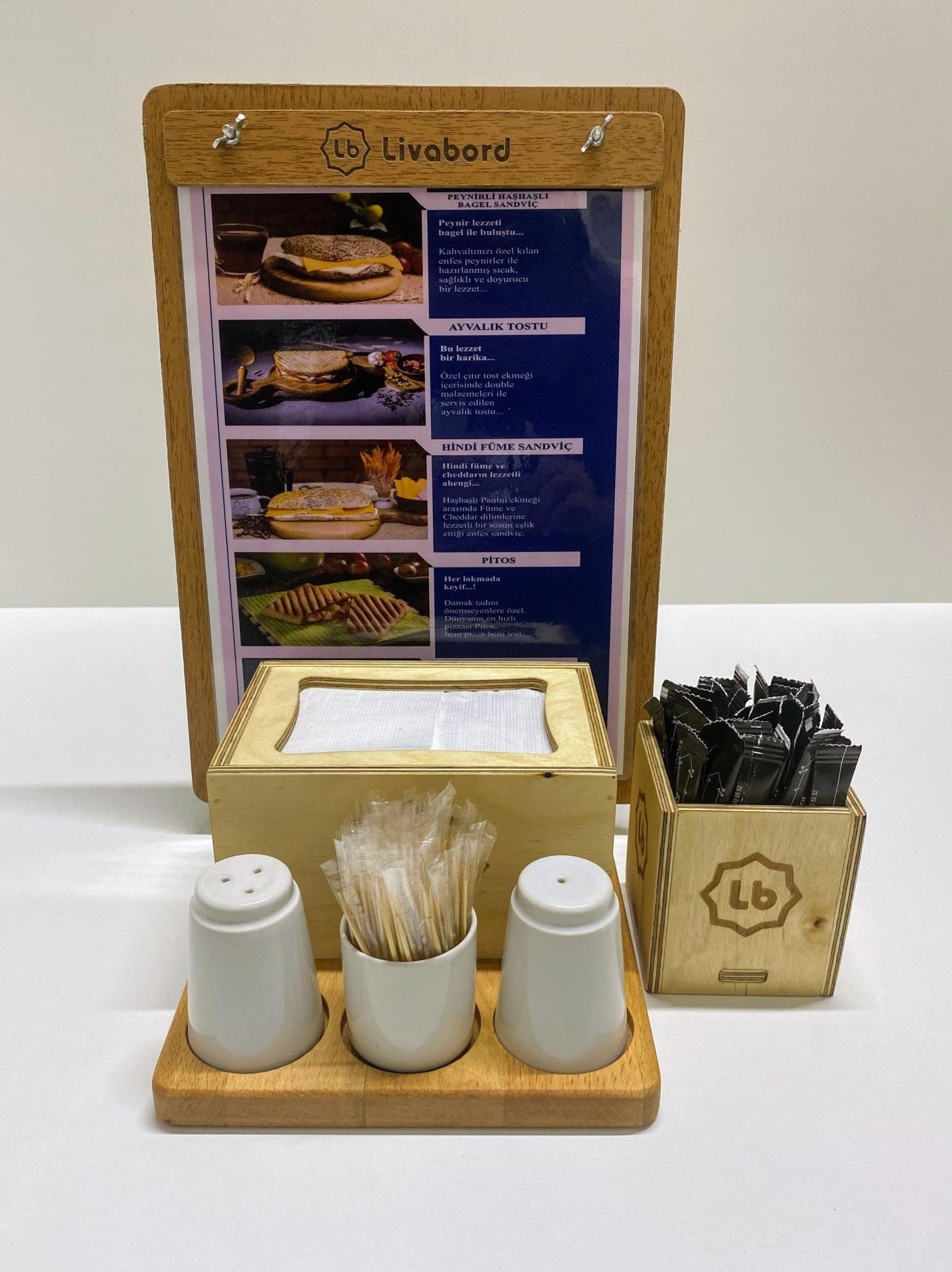 LİVABORD AHŞAP MENAJ TAKIMI LBMNJ005