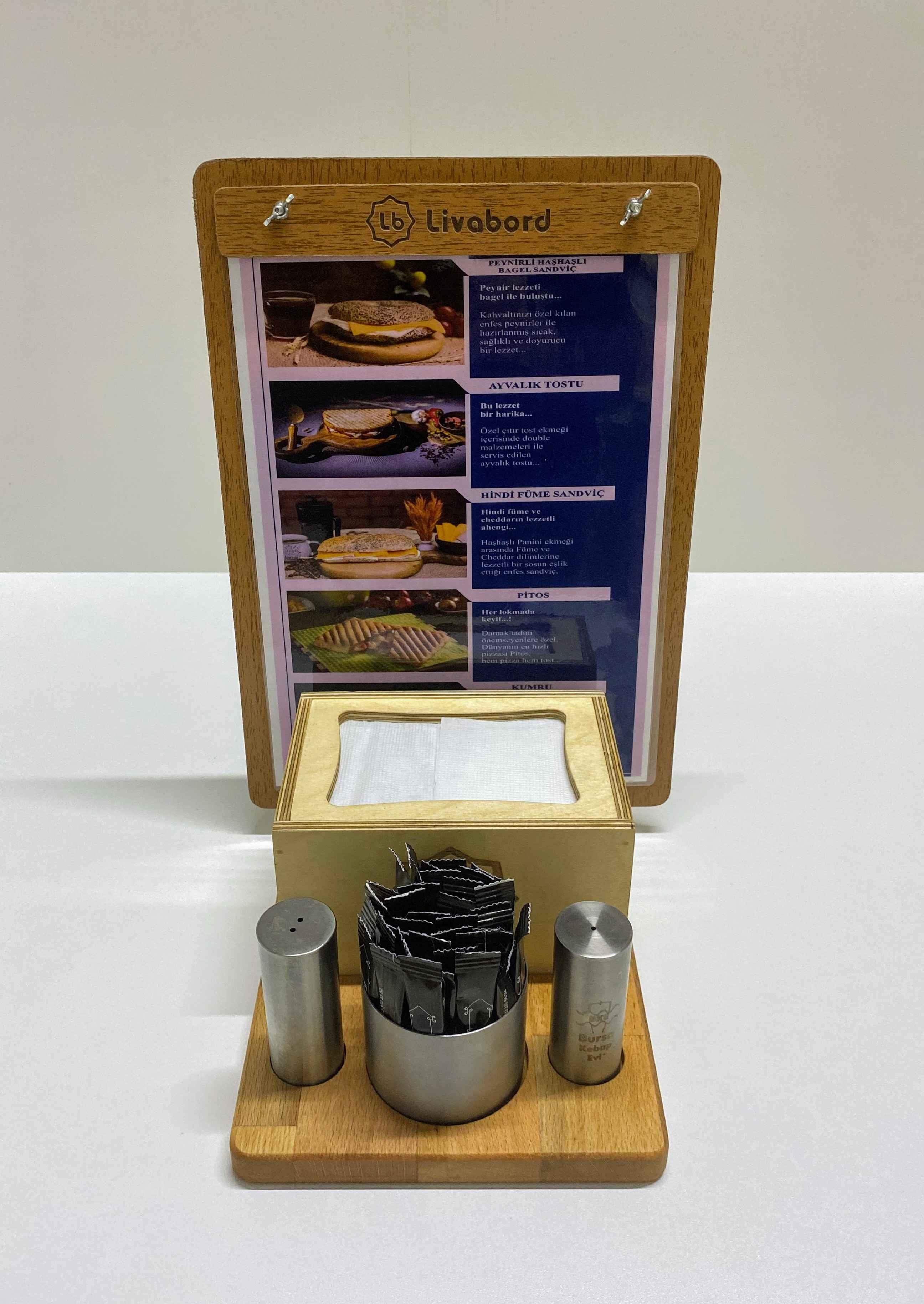 LİVABORD AHŞAP MENAJ TAKIMI LBMNJ003