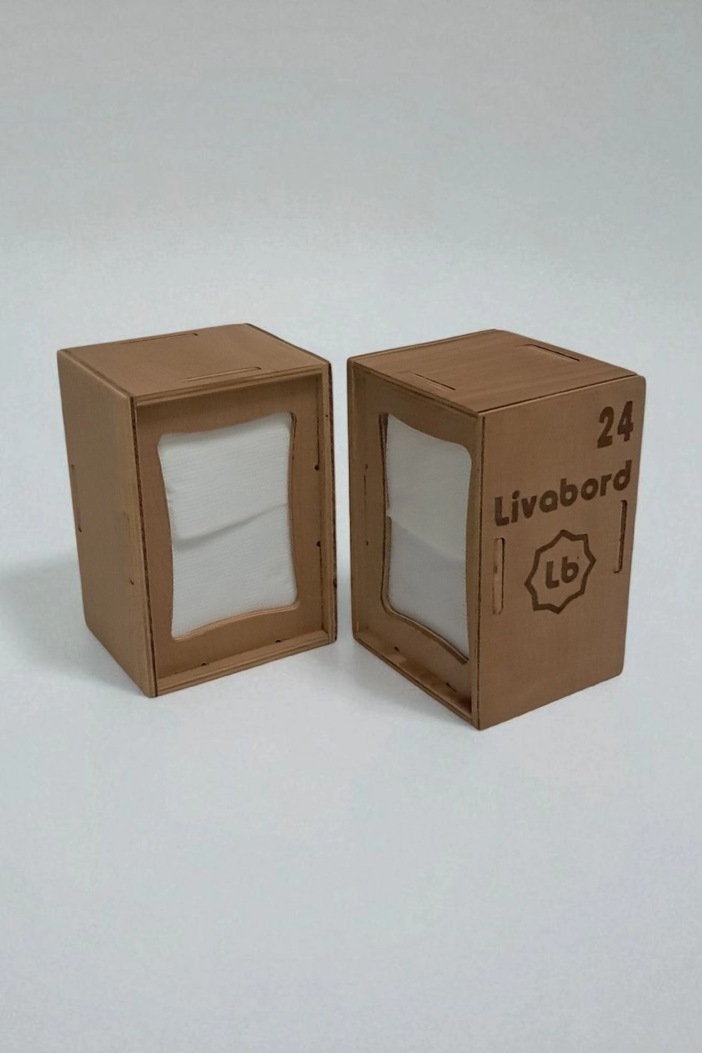 LİVABORD AHŞAP DİSPENSER DİKEY PEÇETELİK LBPCT001