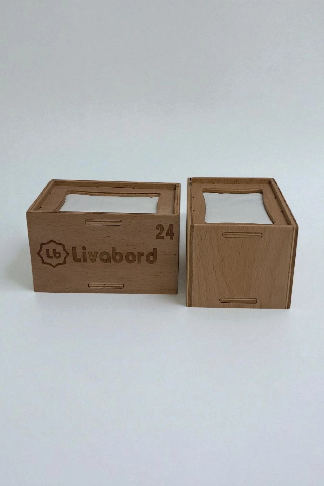 LİVABORD AHŞAP DİSPENSER YATAY PEÇETELİK LBPCT002