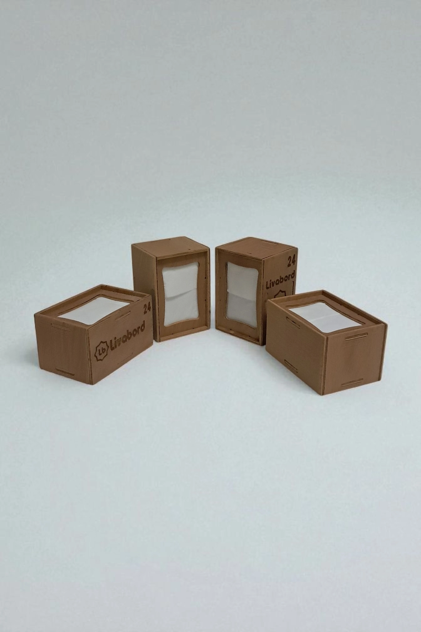 LİVABORD AHŞAP DİSPENSER YATAY PEÇETELİK LBPCT002