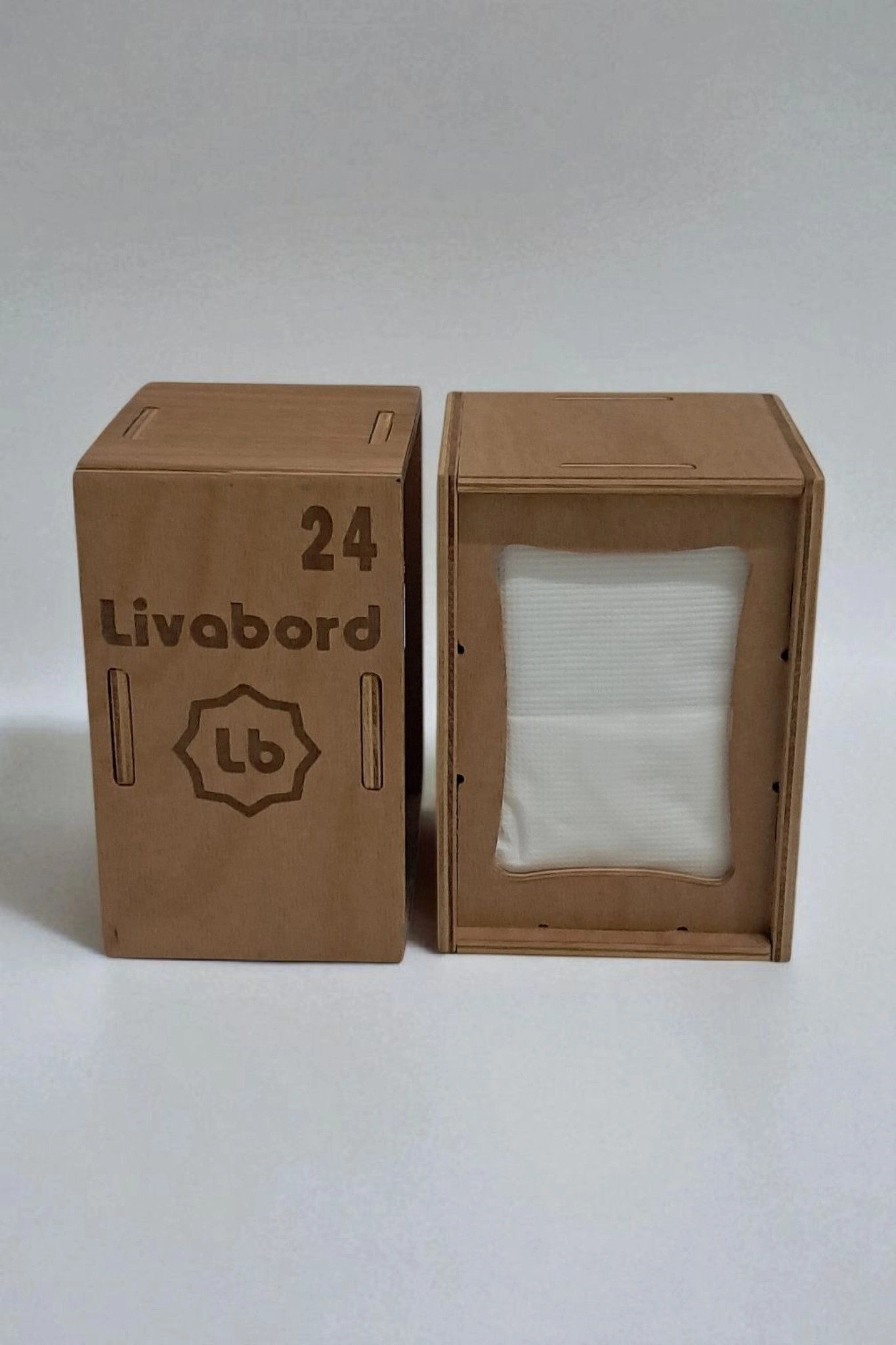 LİVABORD AHŞAP DİSPENSER DİKEY PEÇETELİK LBPCT001