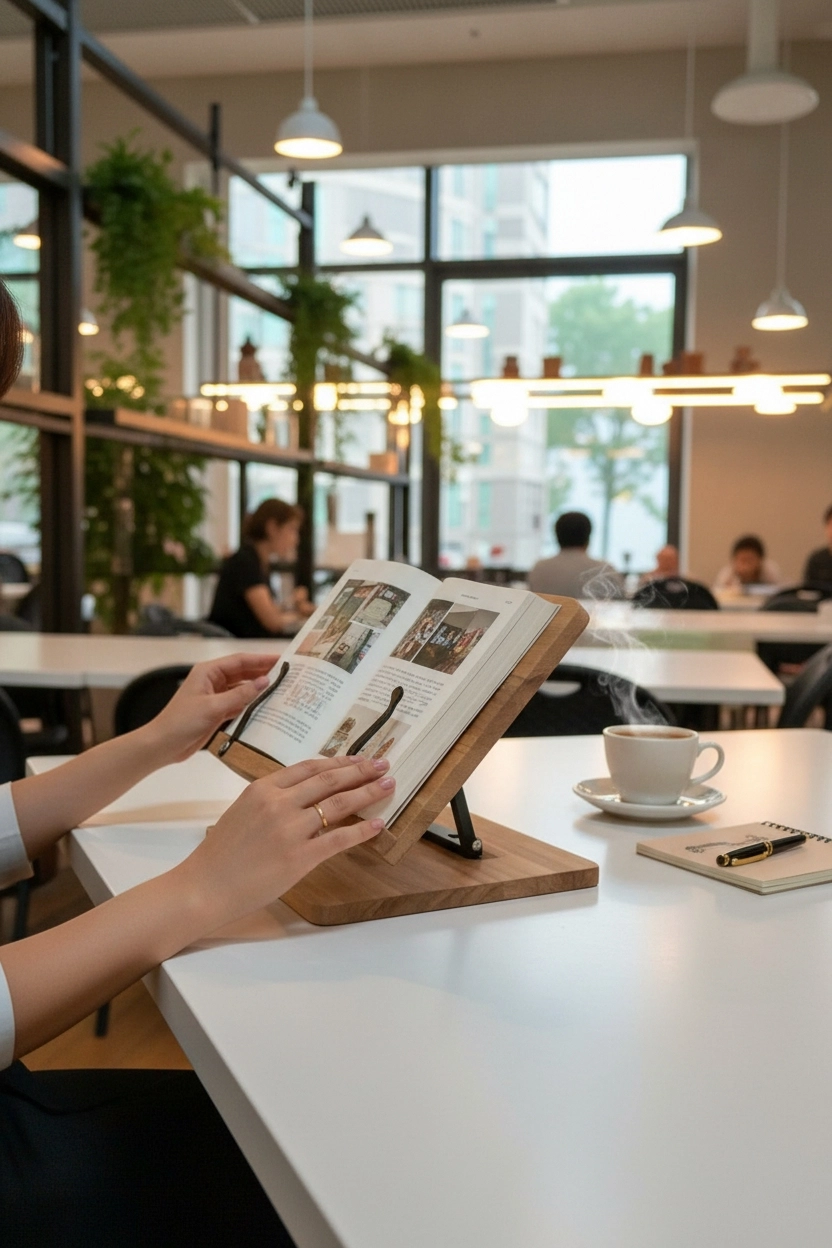 AHŞAP KİTAP OKUMA, DERS ÇALIŞMA VE TABLET STANDI LBKTPSTND01
