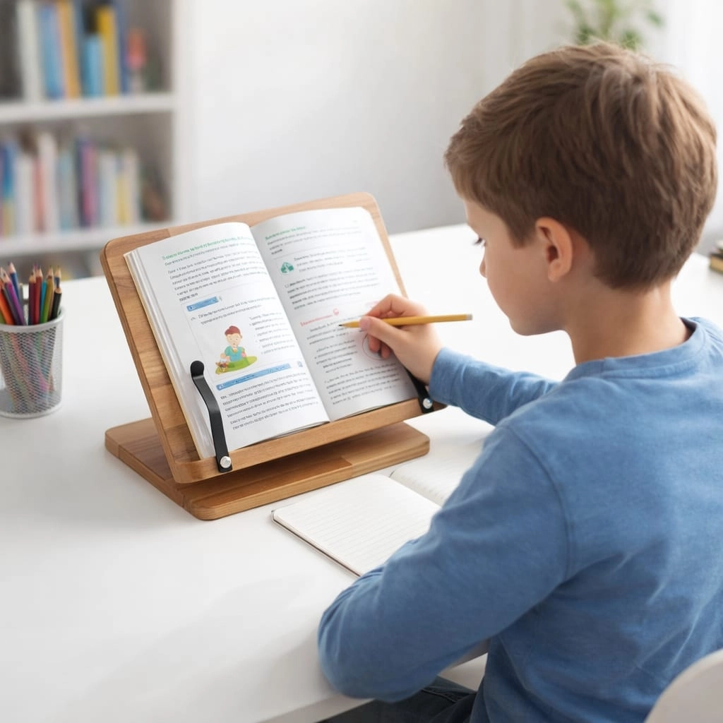 AHŞAP KİTAP OKUMA, DERS ÇALIŞMA VE TABLET STANDI LBKTPSTND01