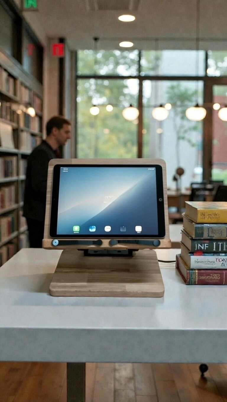 AHŞAP KİTAP OKUMA, DERS ÇALIŞMA VE TABLET STANDI LBKTPSTND01