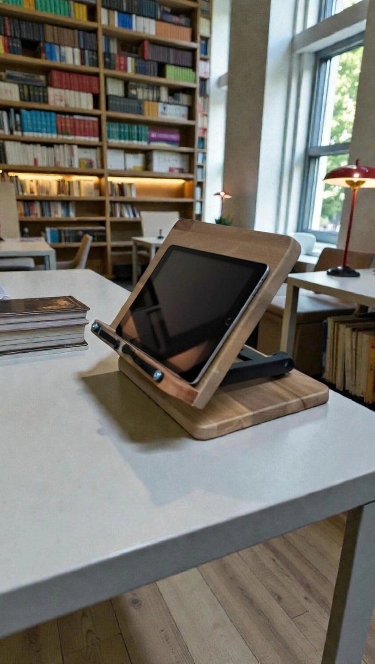 AHŞAP KİTAP OKUMA, DERS ÇALIŞMA VE TABLET STANDI LBKTPSTND01